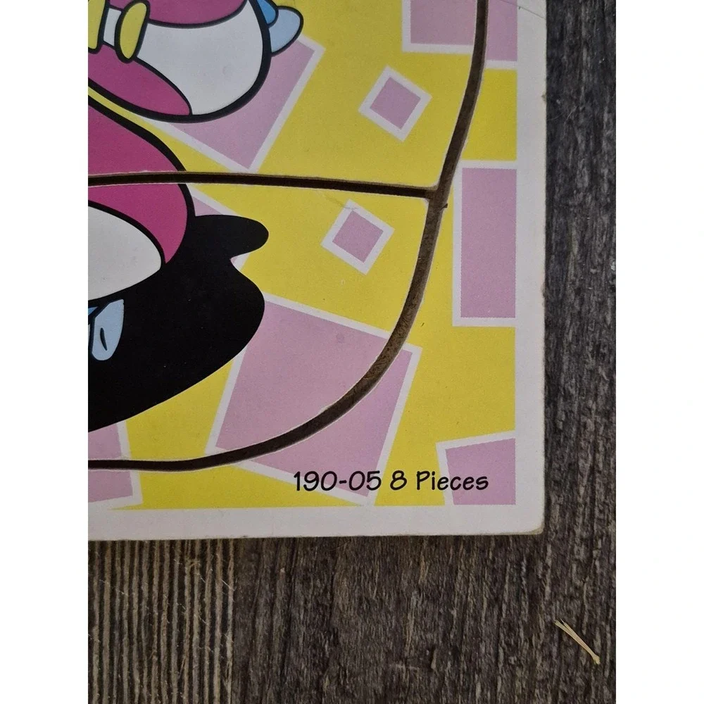 Vintage Playskool Wood Tray Puzzle Lot of 2 - Minnie Mouse & Donald Duck